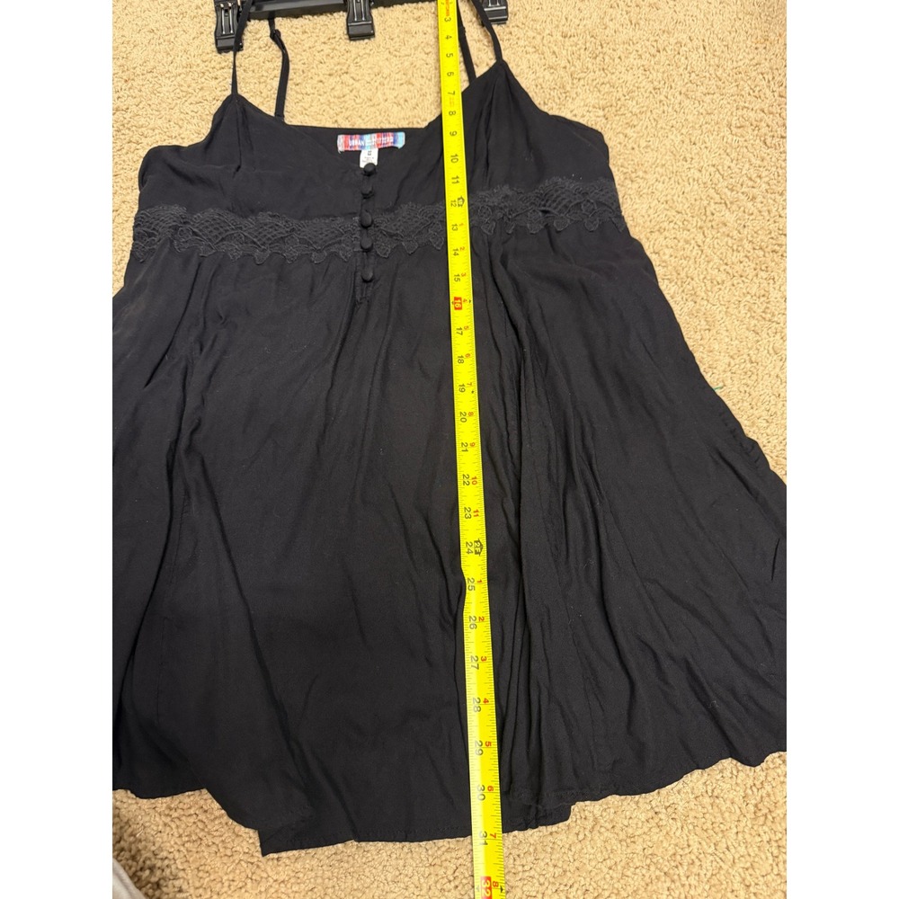 Urban Outfitters Cami Dress Lace Trim Sleeveless Casual Black Size M - Picture 5 of 5